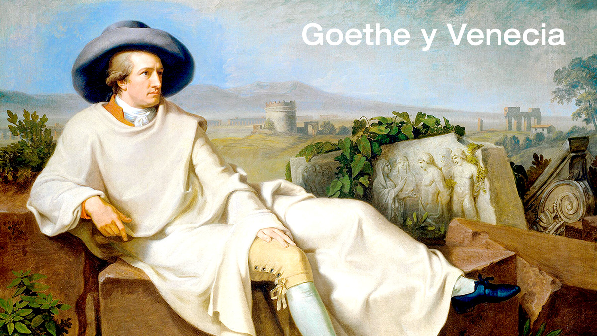 Goethe, en la campiña romana pintado por Tischbein